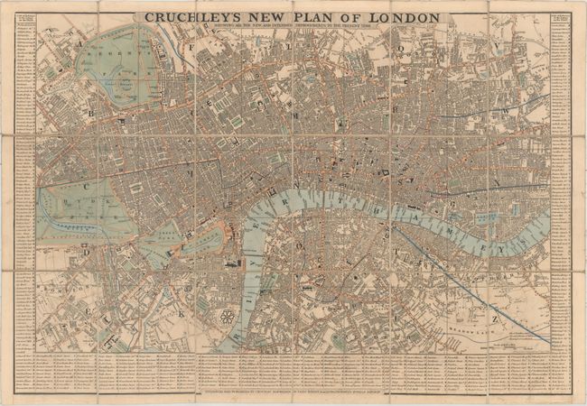 Cruchley's New Plan of London Shewing All the New and Intended Improvements to the Present Time