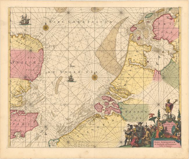 Pascaert van de Noord Zee van Ameland tot de Hoofden / Mare Germanicum ab Amelandia ad Promontoria Caleti et Doverae
