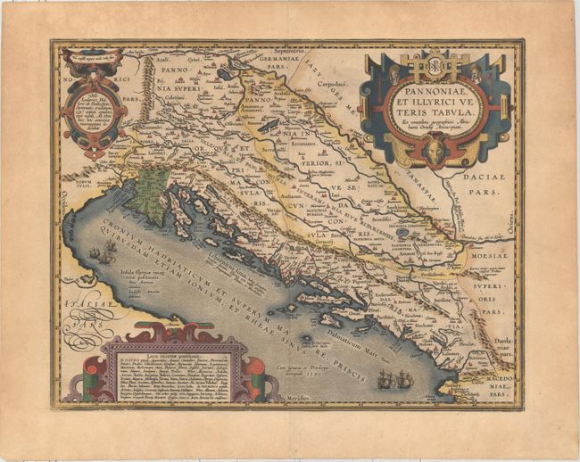 Pannoniae, et Illyrici Veteris Tabula