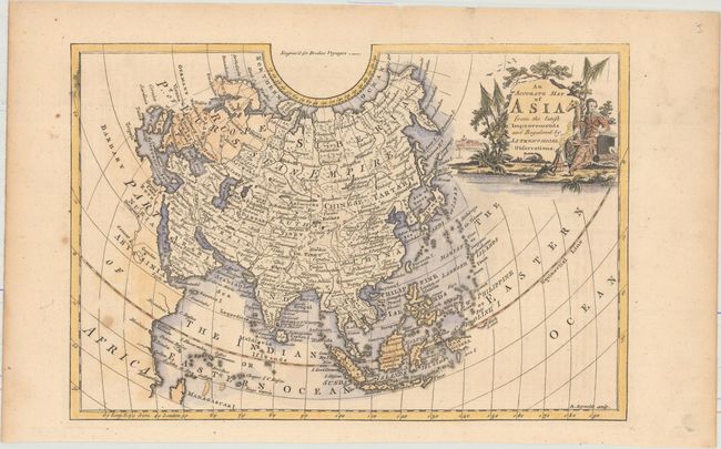 An Accurate Map of Asia from the Latest Improvements and Regulated by Astronomical Observations