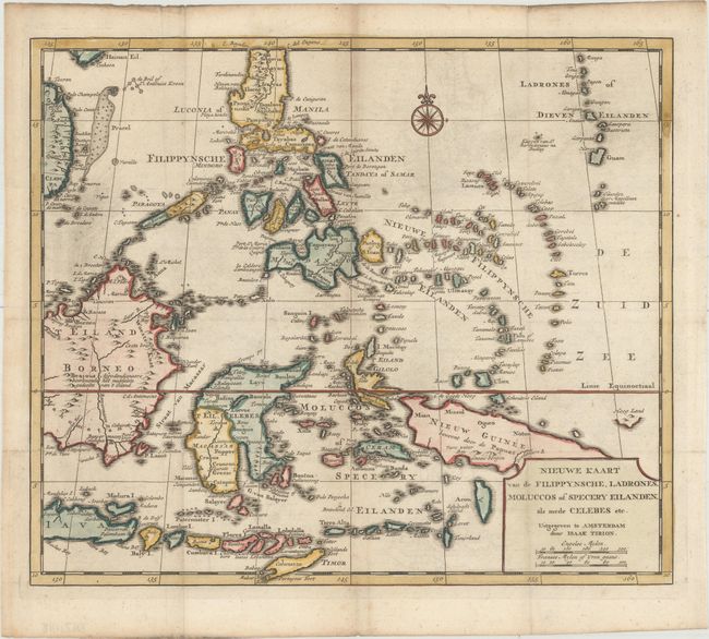 Nieuwe Kaart van de Filippynsche, Ladrones, Moluccos of Specery Eilanden, als mede Celebes etc.