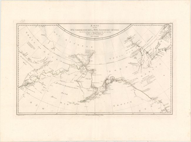 Karte von den N.W. Amerikanischen und N.OE. Asiatischen Kusten, nach den Untersuchungen des Kapit: Cook in den Jah: 1778. und 1779