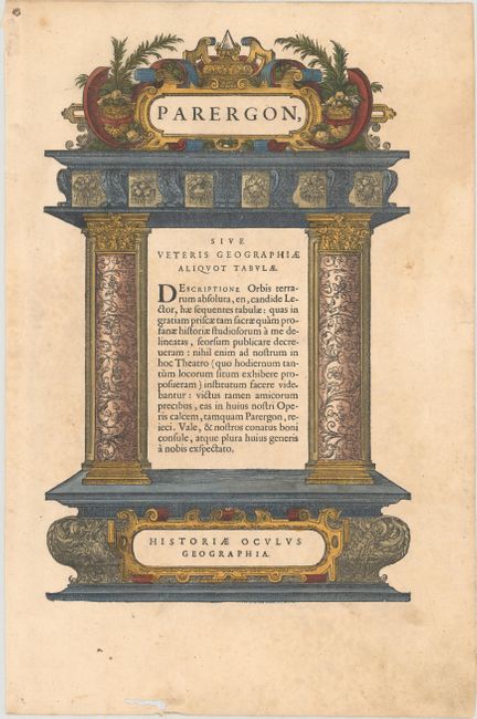 Parergon, sive Veteris Geographiae Aliquot Tabulae...
