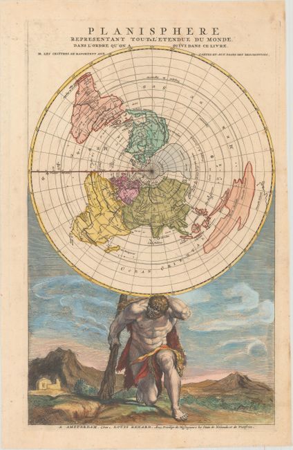 Planisphere Representant Toute l'Etendue du Monde...