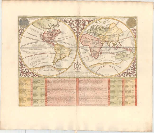 Mappemonde ou Description Generale du Globe Terrestre