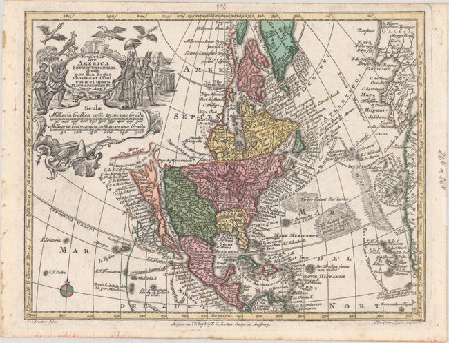 Nova Orbis sive America Septentrionalis, Divisa per sua Regna Provinc: et Insul