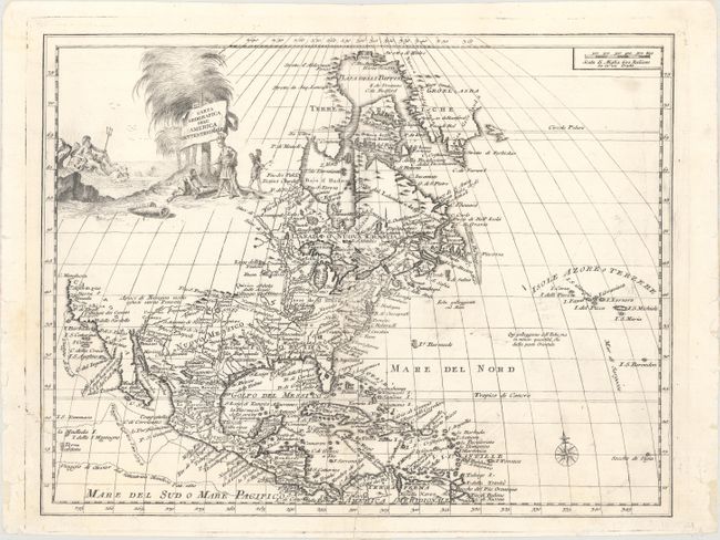 Carta Geografica dell' America Settentrionale