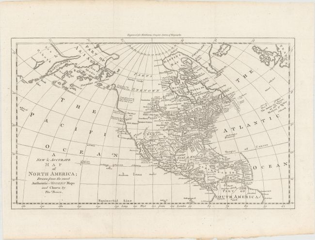 A New & Accurate Map of North America; Drawn from the Most Authentic Modern Maps and Charts