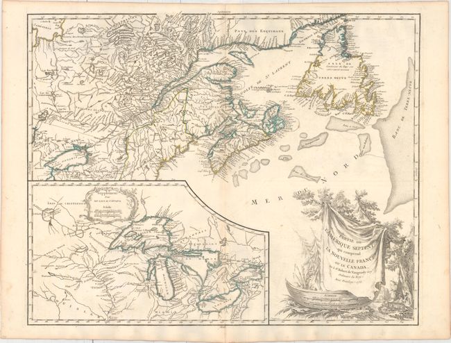 Partie de l'Amerique Septent? qui Comprend la Nouvelle France ou le Canada