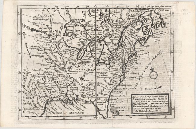 A New Map of ye North Parts of America Claimed by France under ye Names of Louisiana, Mississipi, Canada & New France, with the Adjoyning Territories of England & Spain