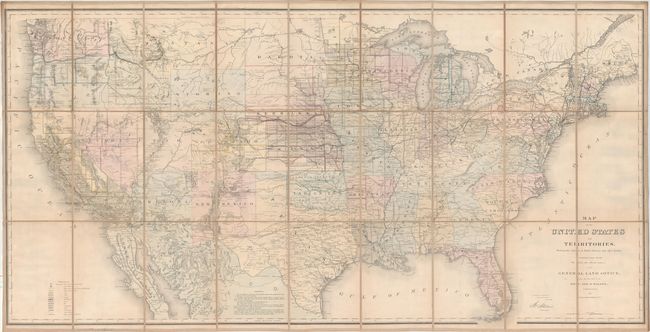 Map of the United States and Territories, Showing the Extent of Public Surveys and Other Details, Constructed from the Plats and Official Sources of the General Land Office...