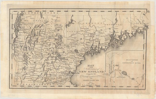 Map of the Northern Part of New England Compiled for Prest. Dwights Travels