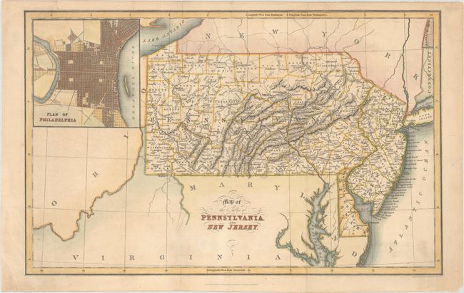 Map of the States of Pennsylvania, and New Jersey
