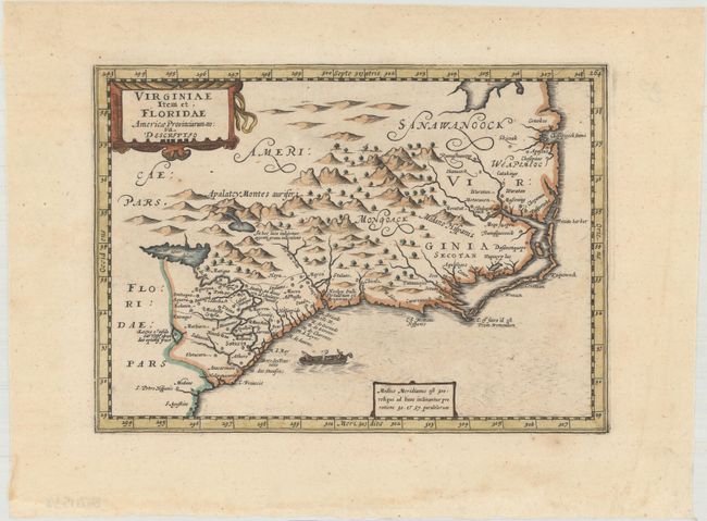 Virginiae Item et Floridae Americae Provinciarum, Nova Descriptio