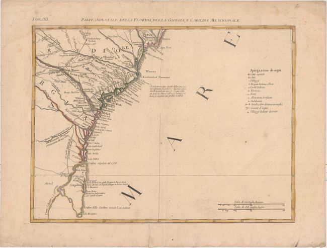 Parte Orientale della Florida, della Giorgia, e Carolina Meridionale