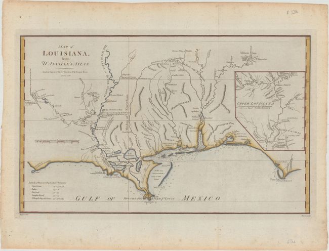 Map of Louisiana, from d'Anville's Atlas