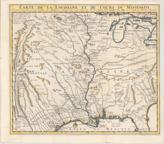 Carte de la Louisiane et du Cours du Mississipi Dressee sur un Grand Nombre de Memoires...