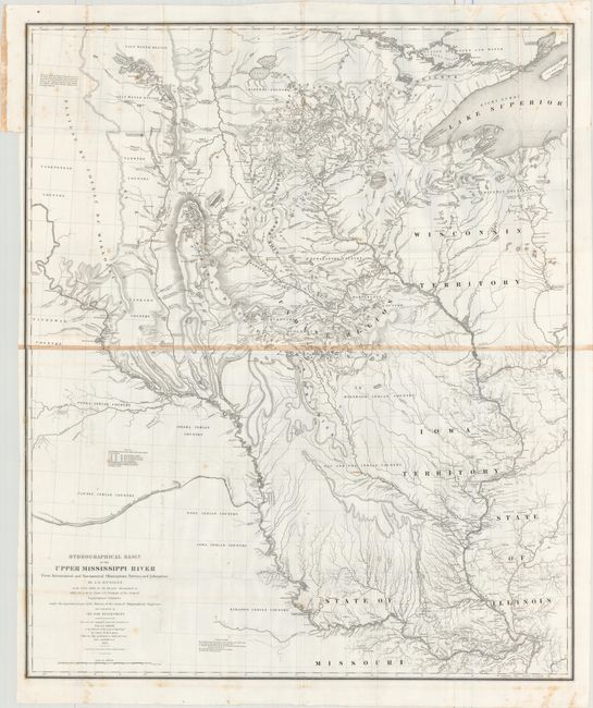 Hydrographical Basin of the Upper Mississippi River from Astronomical and Barometrical Observations Surveys and Information [with] Report Intended to Illustrate a Map of the Hydrographical Basin...
