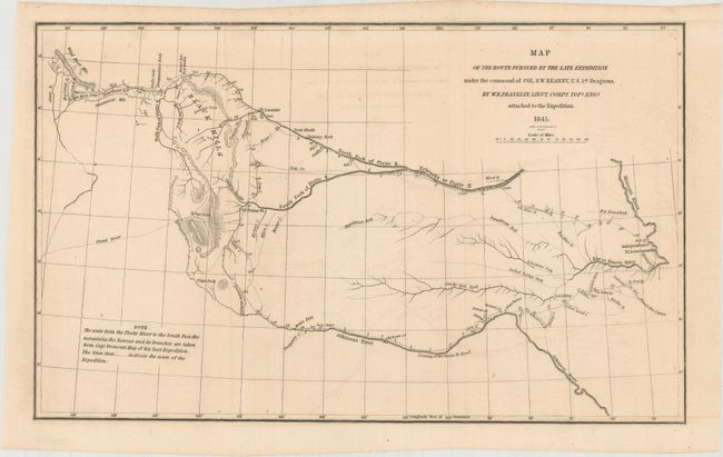 Map of the Route Pursued by the Late Expedition Under the Command of Col. S.W. Kearny, U.S. 1st Dragoons
