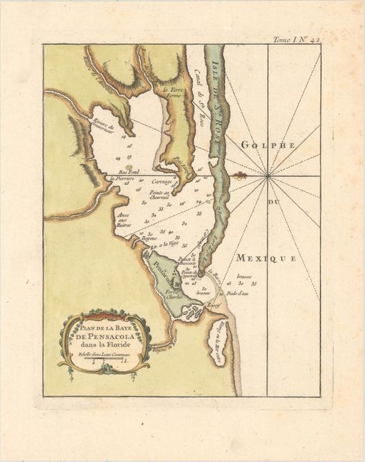 Plan de la Baye de Pensacola dans la Floride [and] Plan de la Baye de Pansacola