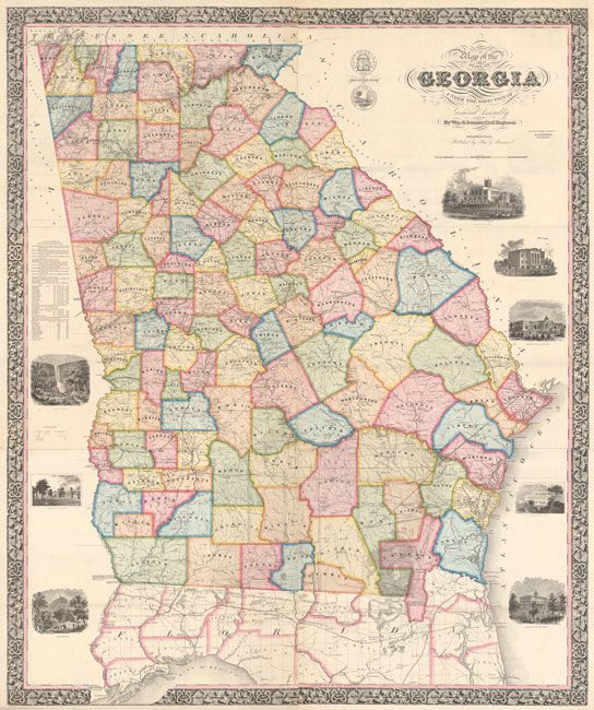 Map of the State of Georgia Compiled Under the Direction of the General Assembly