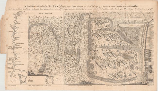 A Prospective View of the Battle Fought Near Lake George, on the 8th of Sept. 1755, Between 2000 English, with 250 Mohawks...