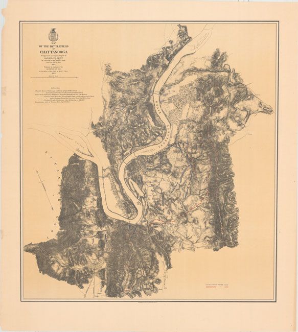 Map of the Battlefield of Chattanooga Prepared to Accompany Report of Maj. Genl. U.S. Grant...