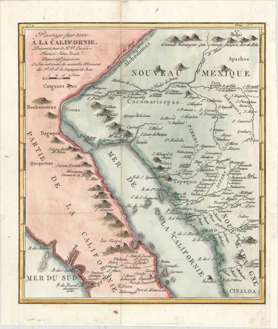 Passage par Terre a la Californie. Decouvert par le R.P. Eusebe-Francois Kino Jesuite...