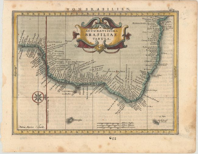 Accuratissima Brasiliae Tabula