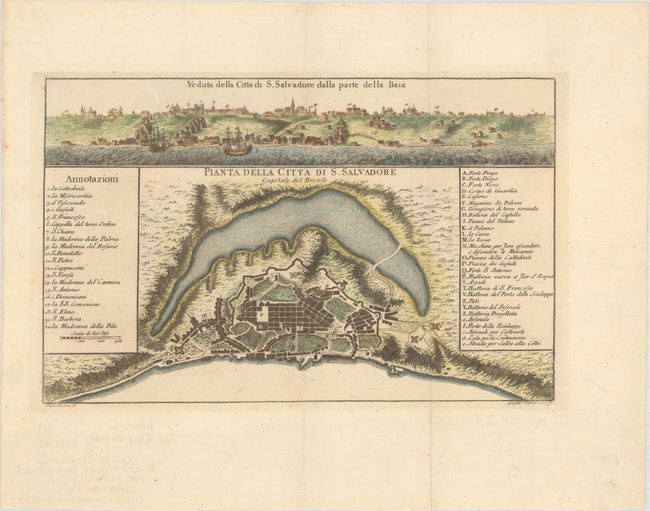 Pianta della Citta di S. Salvadore Capitale del Bresile