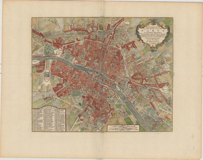 Nieuwe Kaart der Platte Grond van de Stad Parys en Derzelver Voorsteden...