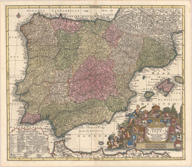 Novissima et Accuratissima Regnorum Hispaniae et Portugalliae Mappa Geographica, Cura et Sumtibus