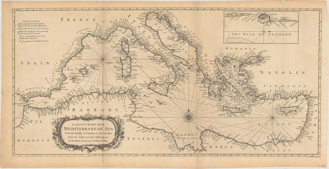 A Correct Chart of the Mediterranean Sea, from the Straits of Gibraltar to the Levant; from the Latest and Best Observations