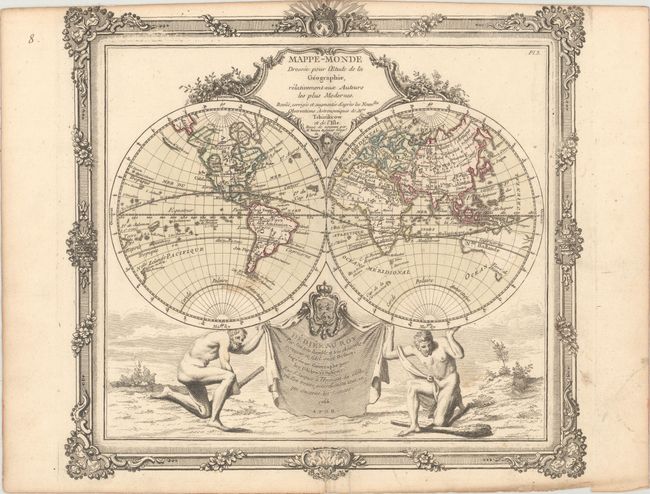 Mappe-Monde Dressee pour l'Etude de la Geographie, Relativement aux Auteurs les Plus Modernes...