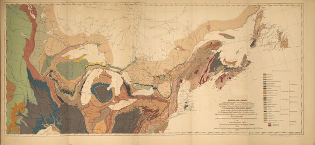 Geological Survey of Canada. Report of Progress from Its Commencement to 1863. Atlas of Maps and Sections, with an Introduction and Appendix