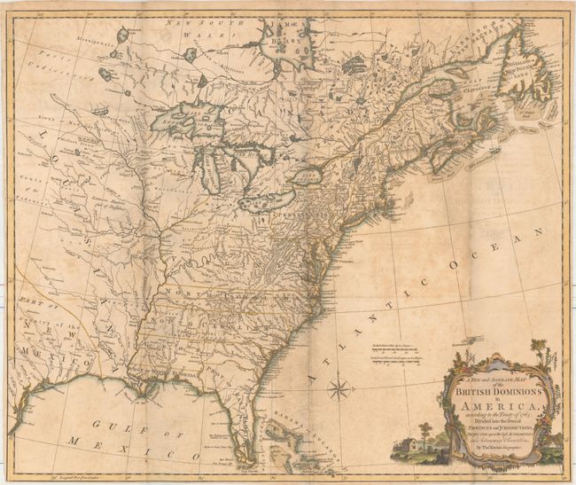 A New and Accurate Map of the British Dominions in America, According to the Treaty of 1763; Divided into the Several Provinces and Jurisdictions...