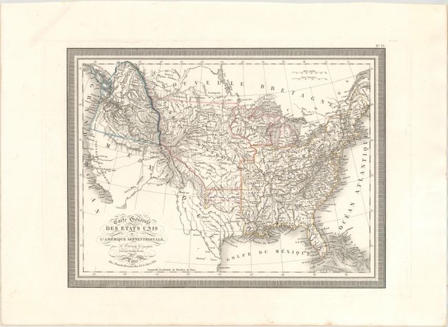 Carte Generale des Etats Unis de l'Amerique Septentrionale