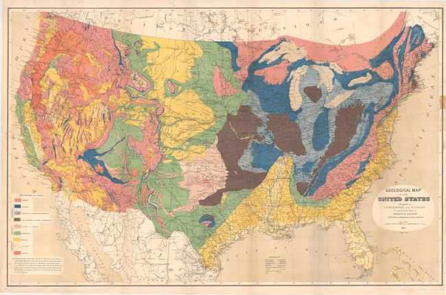 Geological Map of the United States Compiled by C.H. Hitchcock and W. P. Blake