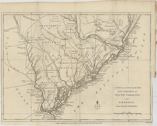 A New and Accurate Map of the Chief Parts of South Carolina, and Georgia, from the Best Authorities