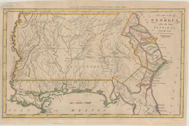 A Map of Georgia, Also the Two Floridas, from the Best Authorities