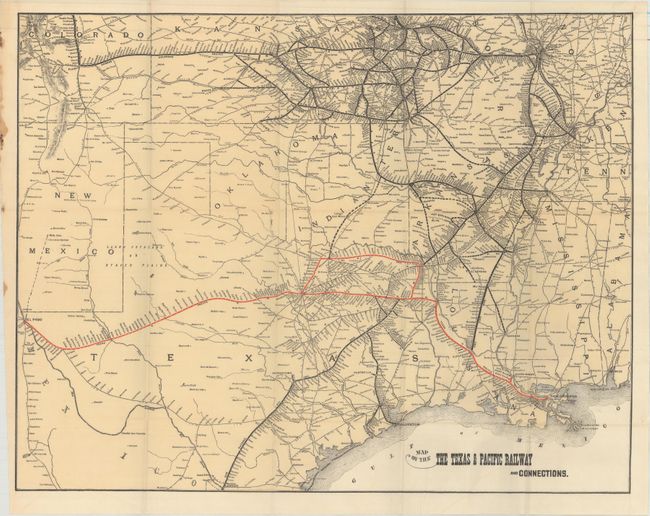 Map of the the Texas & Pacific Railway and Connections [in] Annual Report of the Texas & Pacific Railway Co. ... 1894