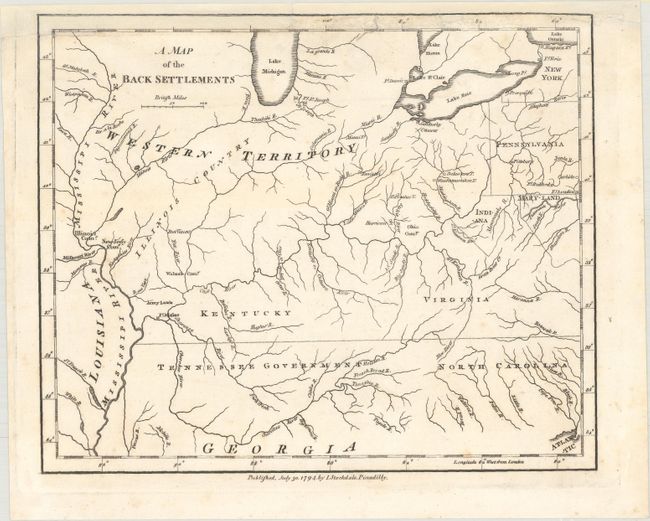 A Map of the Back Settlements