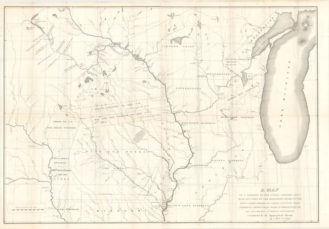 A Map of a Portion of the Indian Country Lying East and West of the Mississippi River to the Forty Sixth Degree of North Latitude...