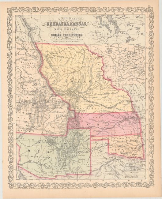 A New Map of Nebraska, Kansas, New Mexico and Indian Territories