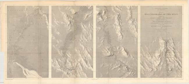 Map No. 1 [and] Map No. 2 Rio Colorado of the West explored by 1st Lieut. Joseph C. Ives