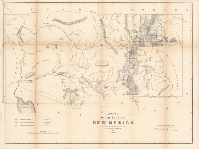 Sketch of Public Surveys in New Mexico to Accompany the Annual Report of the Surveyor General for 1862