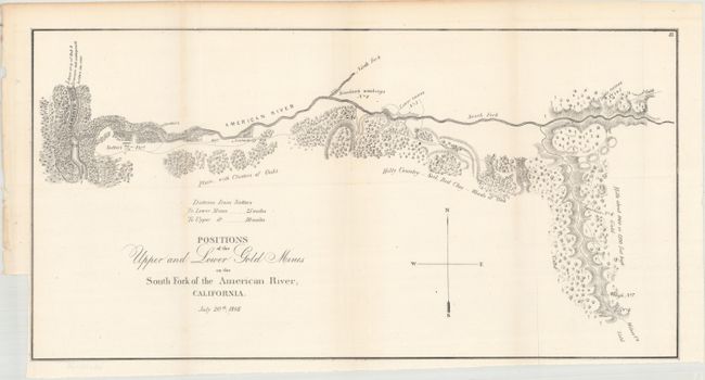 Positions of the Upper and Lower Gold Mines on the South Fork of the American River, California [together with] Upper Mines. Nos 1 & 8 [on sheet with] Lower Mines or Mormon Diggings, No. 3