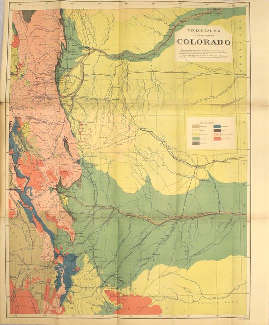 Geological Map of a Portion of Colorado [in] Artesian Wells upon the Great Plains...