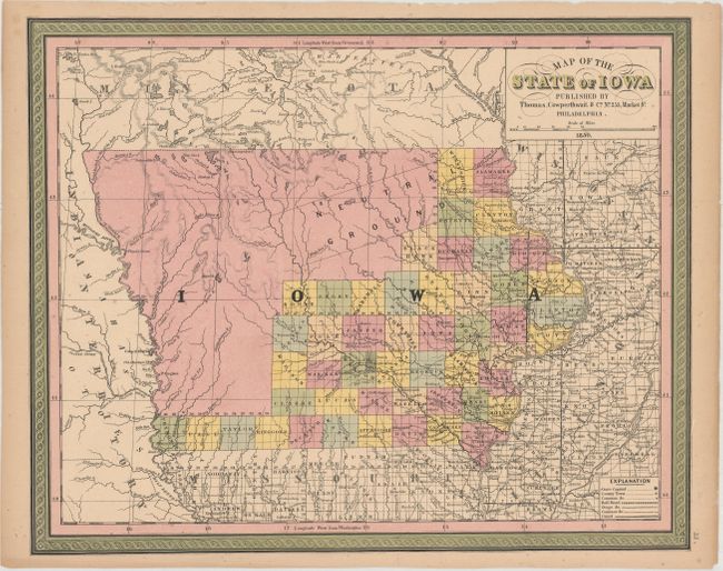 Map of the State of Iowa