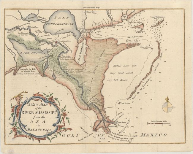 A New Map of the River Mississipi from the Sea to Bayagoulas